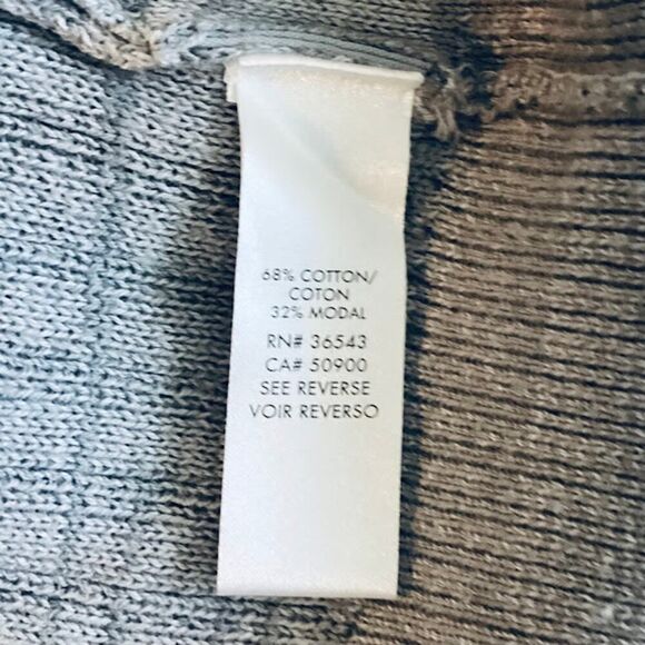 Calvin Klein Zip Up Sweater Ribbed Knit Long Sleeve Cardigan with Pockets XL/TG - Picture 6 of 8